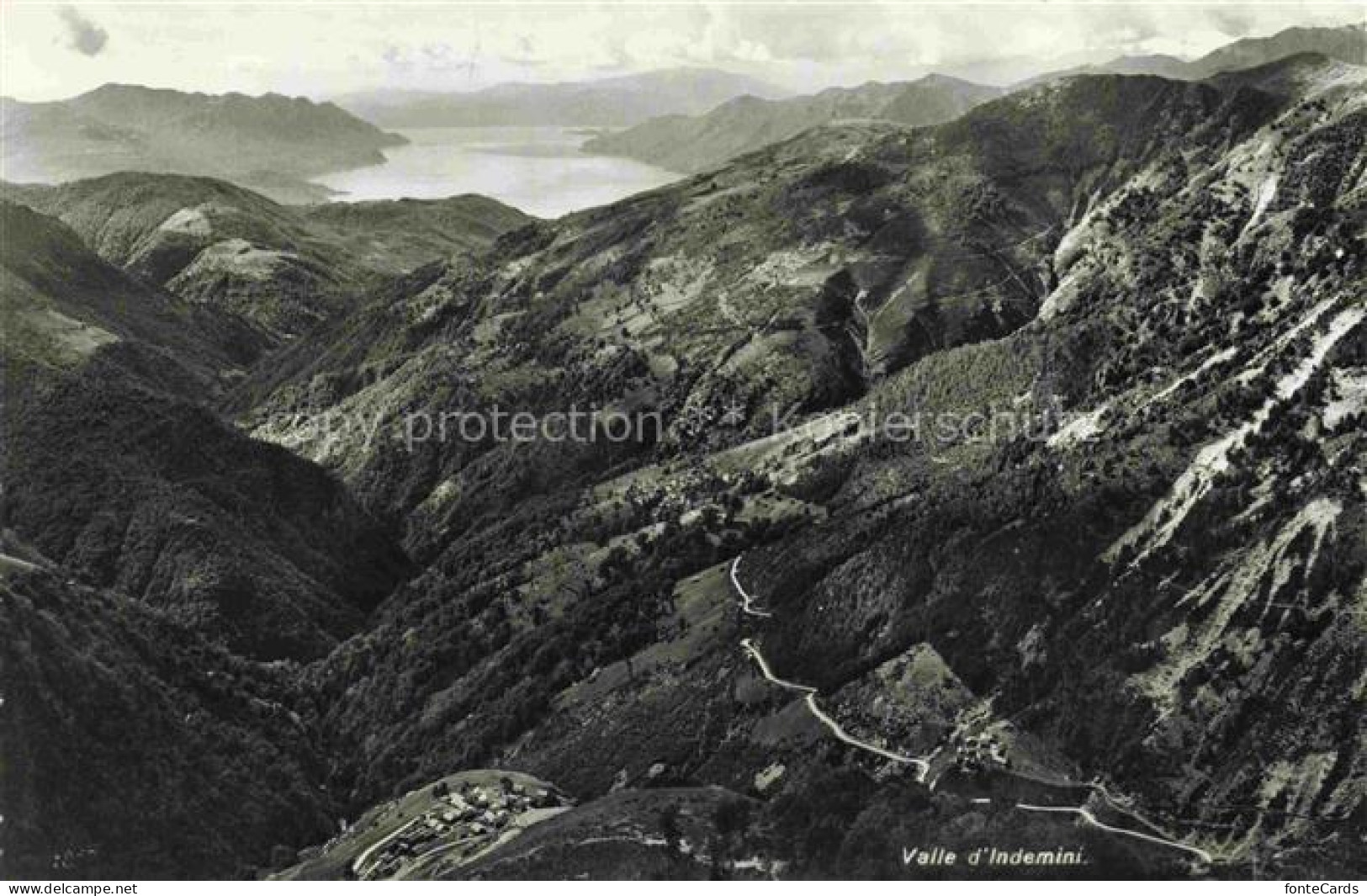 Indemini TI Valle-d Indemini Lago-Maggiore Berge Tal Wald Dorf Kurvenstrasse
