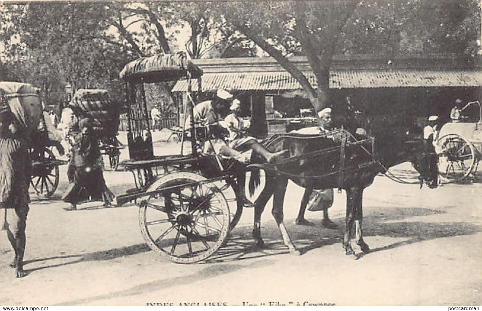 India - KANPUR Cawnpore - Ekka, one-horse carriage used in northern India