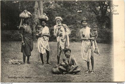 Indien - Group of Hill People