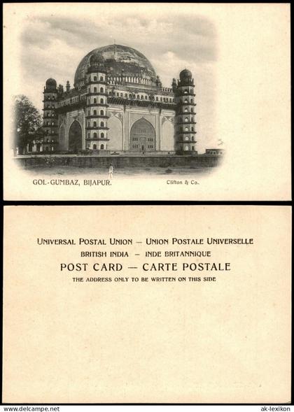 Postcard .Indien GOL-GUMBAZ, BIJAPUR Tempel Anlage Indien India 1900