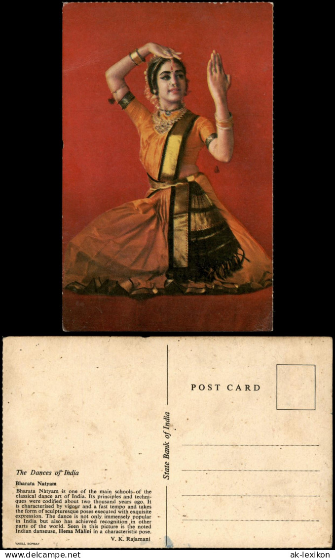 .Indien Bharata Natyam The Dances of India Native Dance Woman 1960