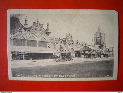 alte AK Calcutta / Kalkutta i. Indien - Partie am Marktplatz , Bazar , ca.1910 !!!