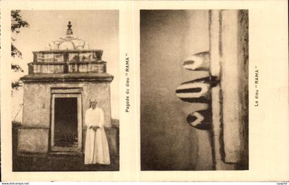 CPA Pagode du dieu Rama Inde india