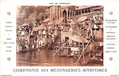 India - VARANASI Benares - The Ganges river - Publ. Messageries Maritimes