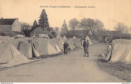 India - World War One - British Indian Army in France - Indian camp in Orléans, France
