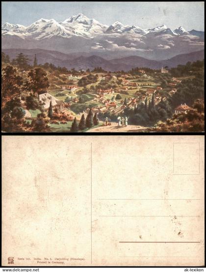 Postcard .Indien Indien India Darjelliing (Himalaya) Berg Panorama 1910