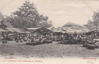 Indonésie - Ile de Java -  Buitenzorg - Bogor - Place du Marché