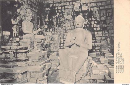 L282 Indonesia Dutch East Indies Mendoet Temple Statues postcard