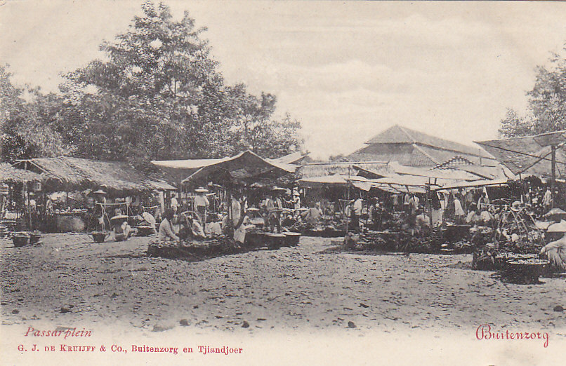 Indonésie - Ile de Java -  Buitenzorg - Bogor - Place du Marché