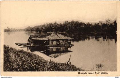 PC ETHNIC TYPES ROEMAH ORANG NEW GUINEA PAPUA NED. NW. GUINEA (a33617)