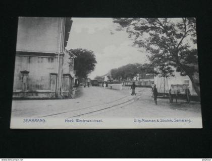 Semarang auf Java , ca. 1910 , Hoek Westerwallstraat , Indonesien , Indonesia , Ansichtskarte , AK , CPA !!