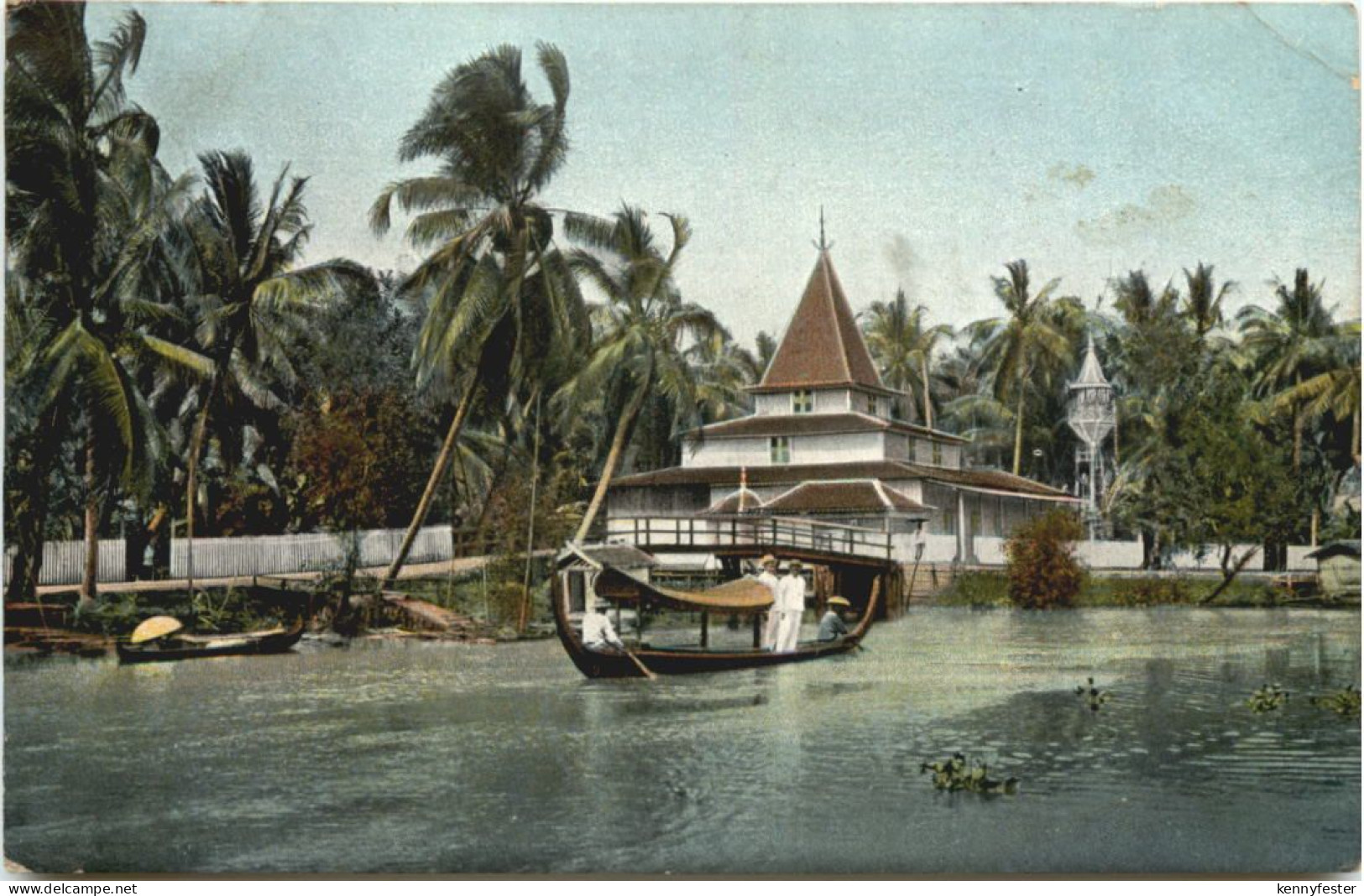 Indonesien - Mohammedaner Moschee am Fluß