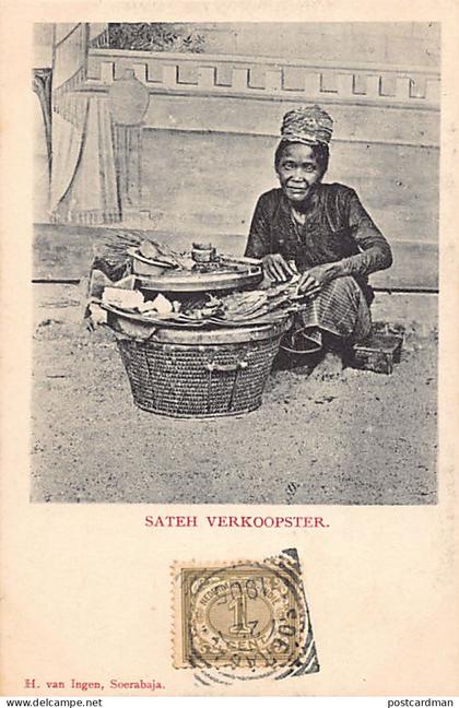 Indonesia - Satay saleswoman