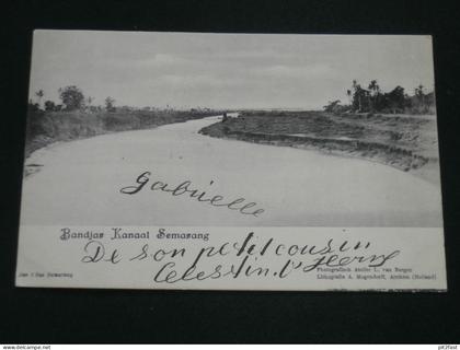 Semarang auf Java , ca. 1910 , Bandjaar Kanaal , Indonesien , Indonesia , Ansichtskarte , AK , CPA !!