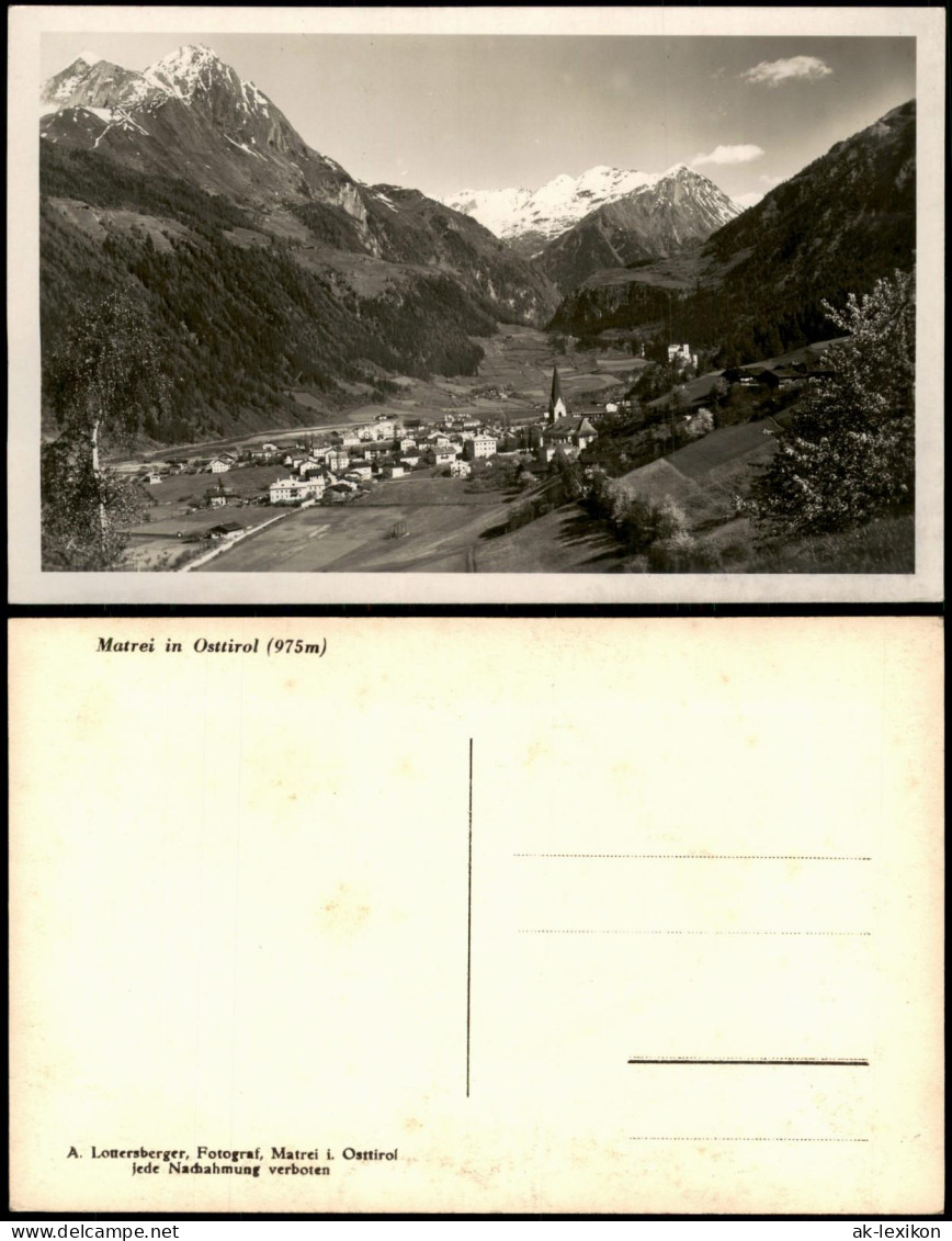 Innergschlöß-Matrei in Osttirol Panorama-Ansicht Matrei in Osttirol (975m) 1940