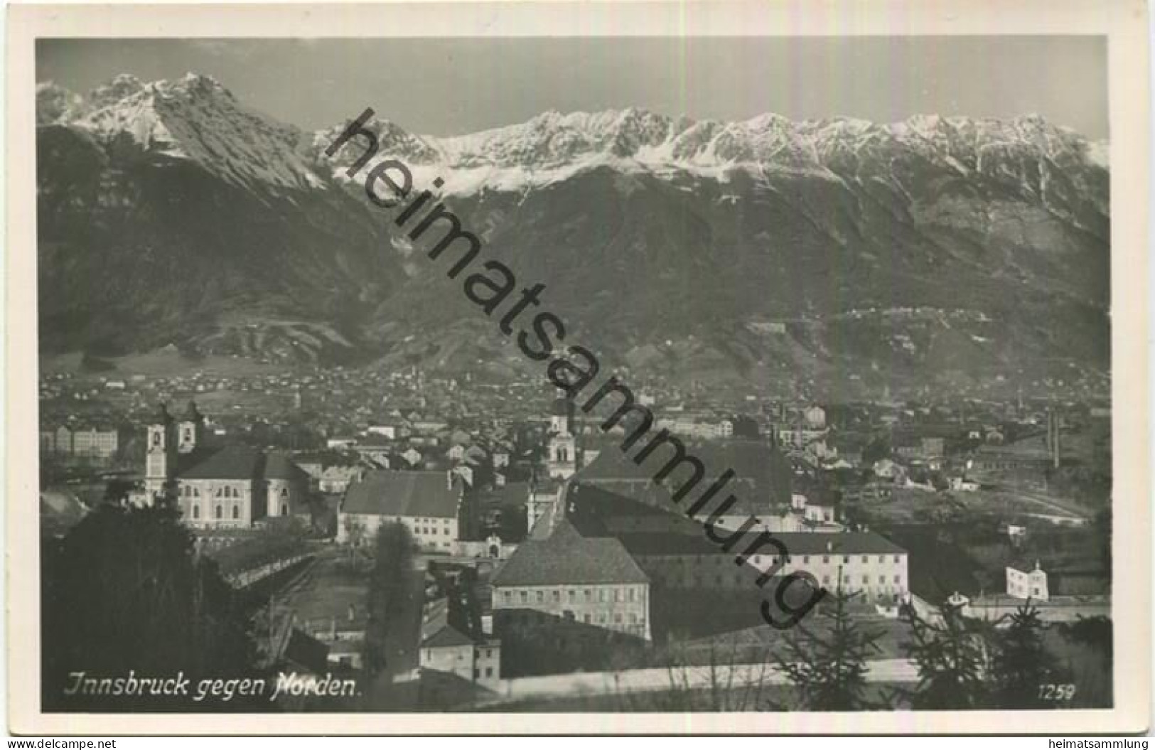 Innsbruck gegen Norden - Foto-AK - Verlag Cizzall Innsbruck