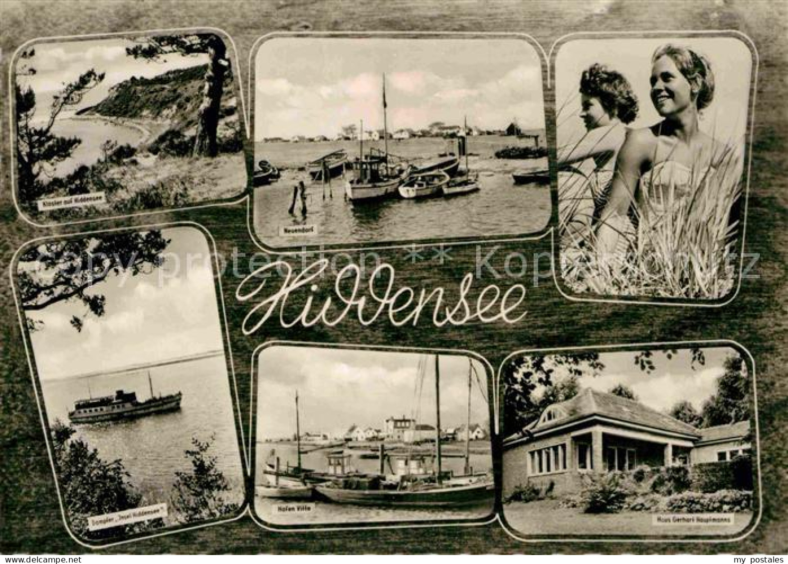 Insel Hiddensee Kloster Dampfer Insel Hiddensee Hafen Vitte