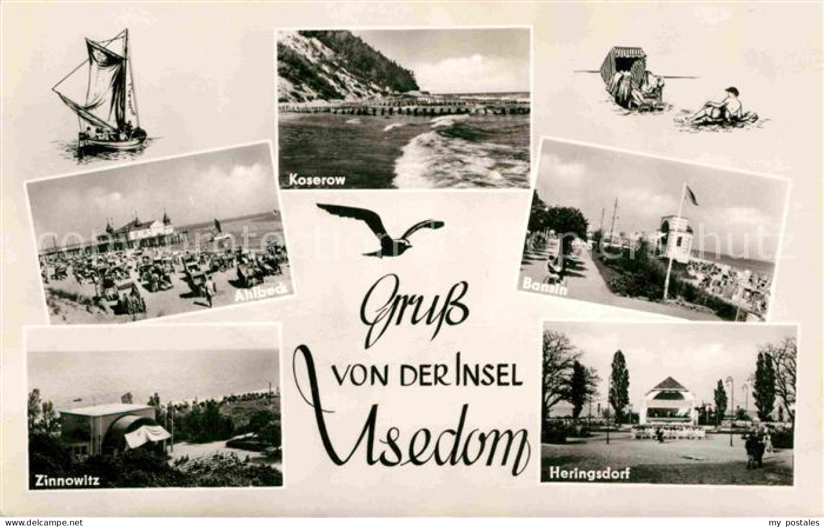 Insel Usedom Ahlbeck Seebruecke Koserow Kueste Bansin Promenade Heringsdorf Konz