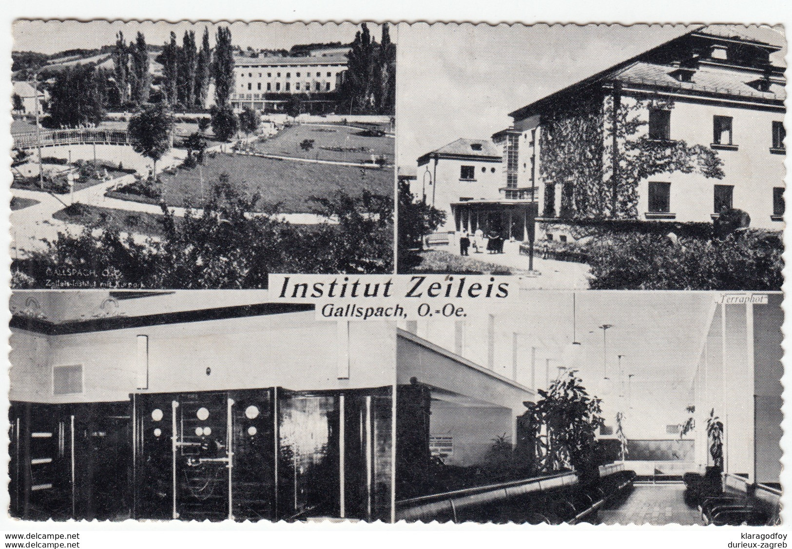 Institut Zeileis, Gallspach old postcard travelled 1960 b170915