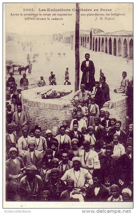 Iran  La Perse  Justice  Une exécution capitales