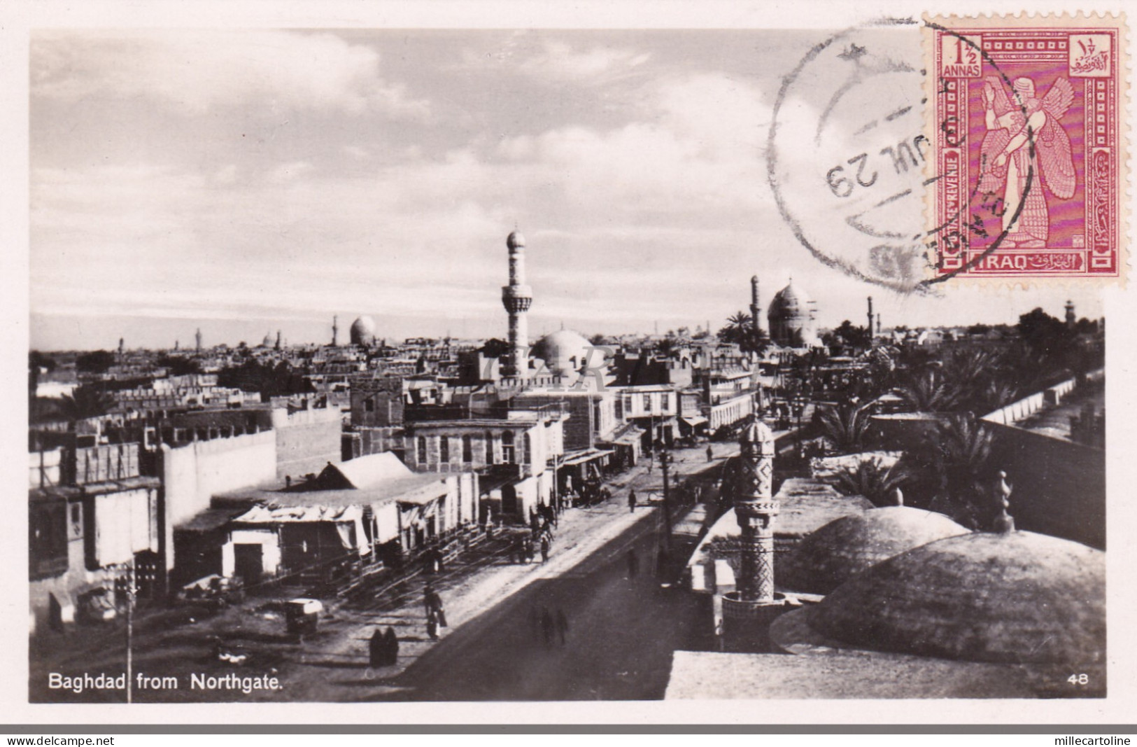 IRAQ - Baghdad from Northgate, Photo Postcard 1929