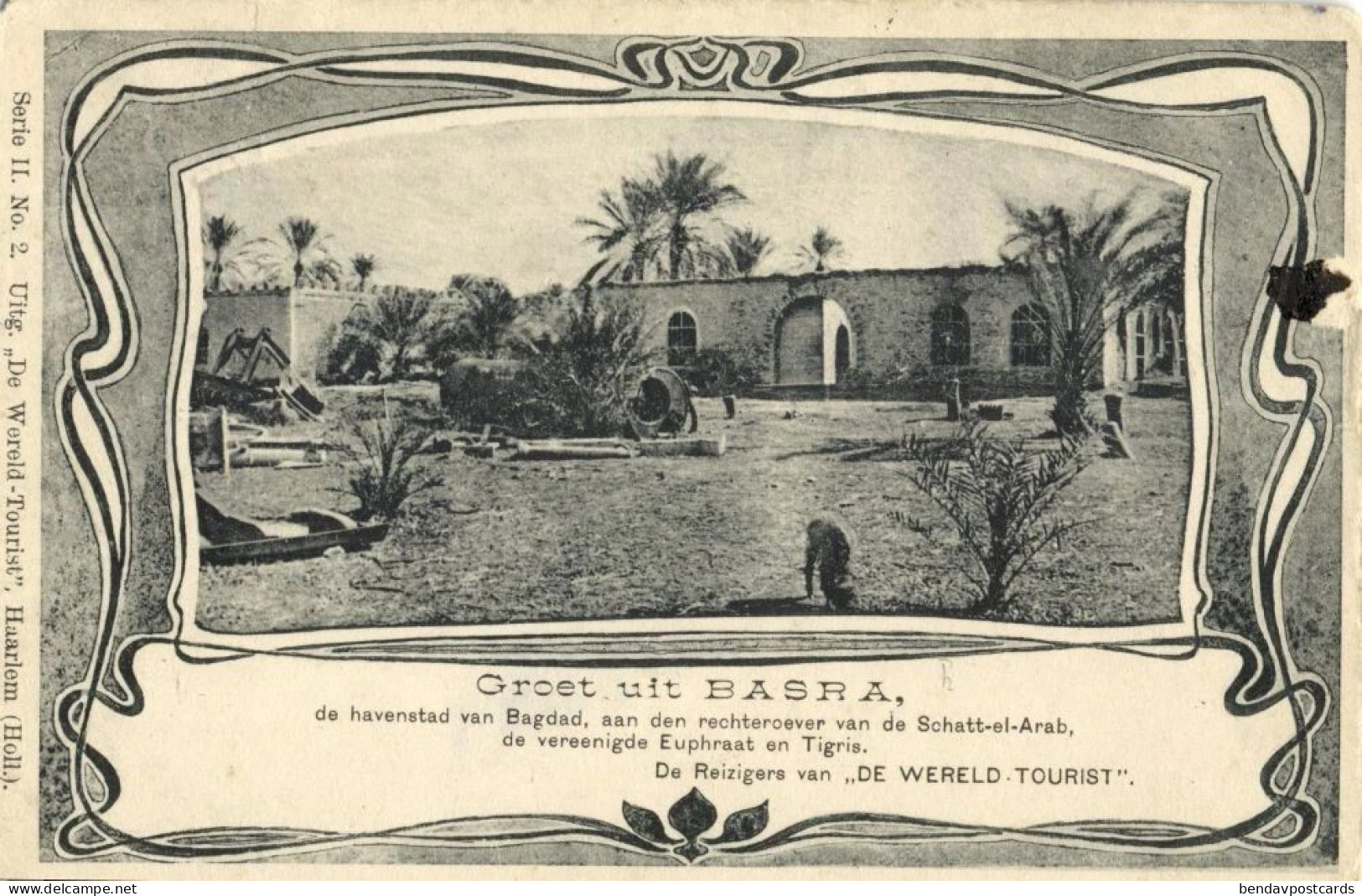 iraq, BASRAH BASRA, البصرة‎, Partial View (1902) Wereld Tourist Postcard