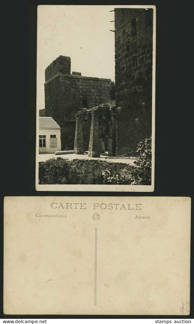 IRAQ Middle East Old RP Postcard RUINS OF WALLS Castle