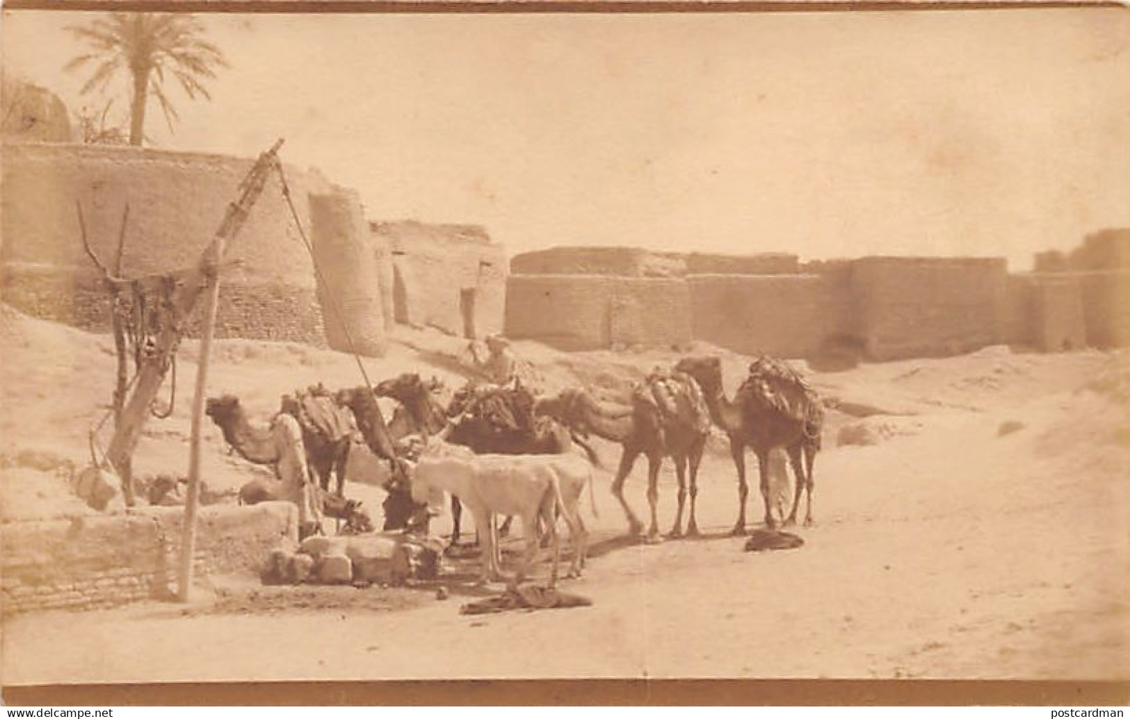 Iraq - Well just outside AZ ZUBAYR (spelled Zobeir) - REAL PHOTO - Publ. unknown