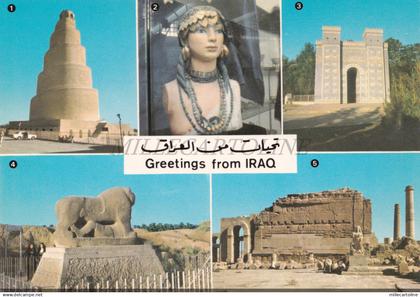 IRAQ - Greetings, Views, Samarra, Ur, Babylon, Hellah, Hatra, Postcard