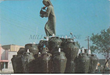 IRAQ - Kahramana Fountain, Baghdad, Postcard 1978
