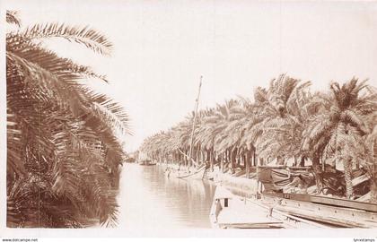 L476 Iraq Basra boats real photo vintage postcard