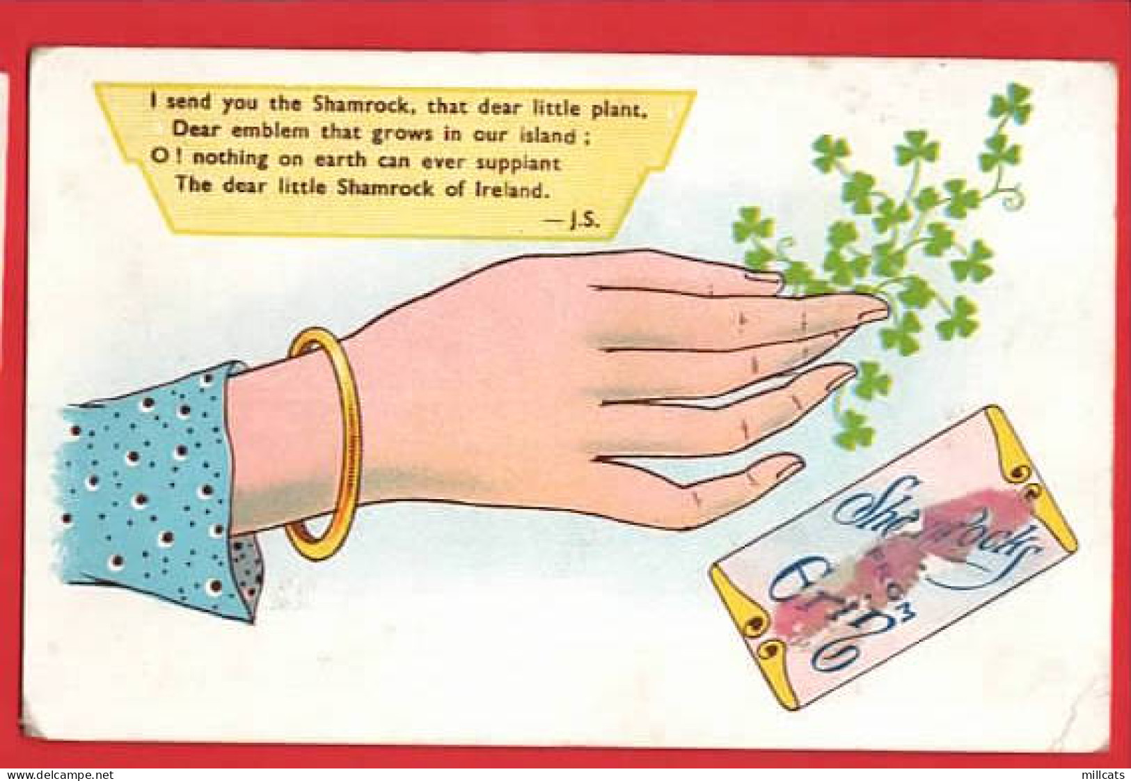 IRELAND  I SEND YOU A SHAMROCK