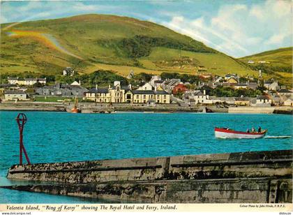 Carte Postale - Irlande - Valentia Island - Ring of Kerry showing the royal hotel and ferry - Co Kerry - CPM - Voir Scan