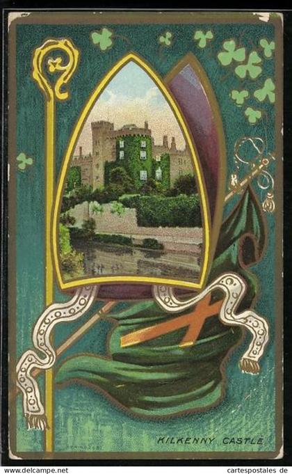 Künstler-AK Kilkenny, Castle, Passepartout