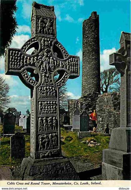 Carte Postale - Irlande - Louth - Celtic Cross and Round Tower , Monasterboice - Culture Celte - Carte Neuve - Ireland -