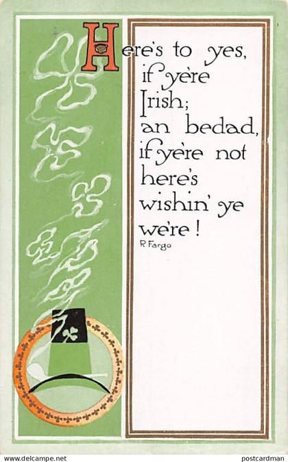 ÉIRE Ireland - Here's to yes, if ye're Irish - R. Fargo