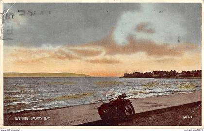 BR70248 evening galway bay motorbike motocycle   ireland