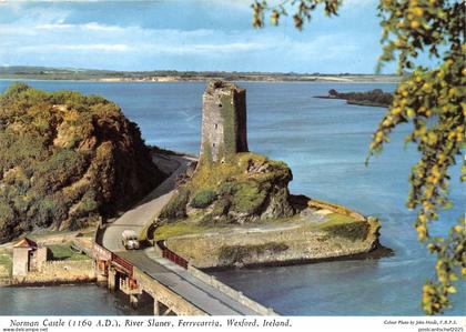 uk51915 norman castle river slaney ferrycarring wexford ireland