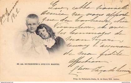 Portugal - Familia Real Portugueza - SS. AA. Os Principes D. Luis e D. Manuel - Ed. Tabacaria Costa