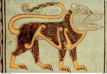 Carte Postale - Irlande - Dublin - Trinity College Library - Book of durrow late 7th or early 8th century ad gospel book