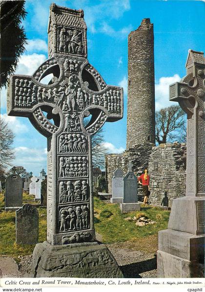 CPM Celtic Cross and Round Tower Monasterboice Co Louth Ireland