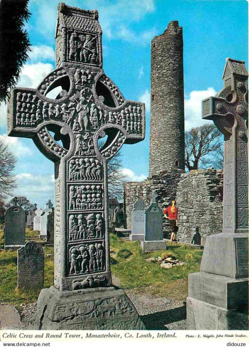 Irlande - Louth - Monasterboice - Celtic Cross and Round Tower - Ireland - Irlanda - CPM - Voir Scans Recto-Verso