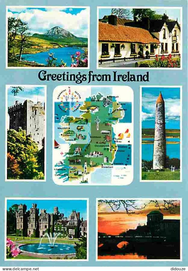 Irlande - Multivues - Carte Géographique - CPM - Voir Scans Recto-Verso