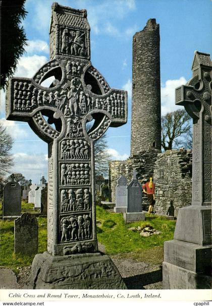CPM Celtic Cross and Round Tower Monasterboice Co Louth Ireland