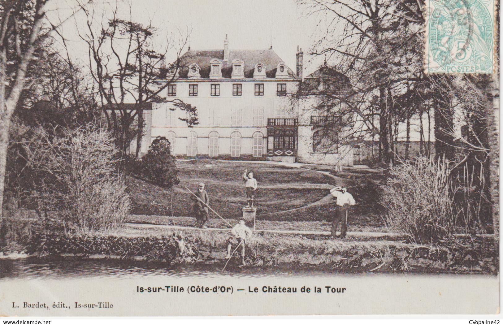 IS-SUR-TILLE (21) Le Château de la Tour en 1906