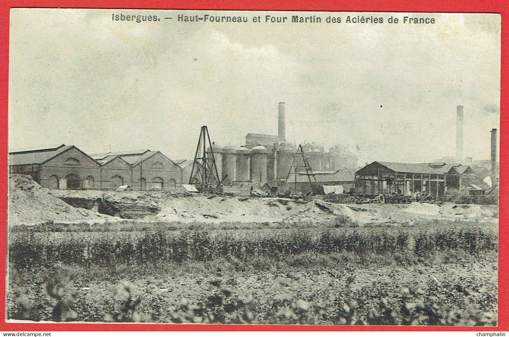 Isbergues - Haut-Fourneau et Four Martin des Aciéries de France - Industrie Sidérurgie