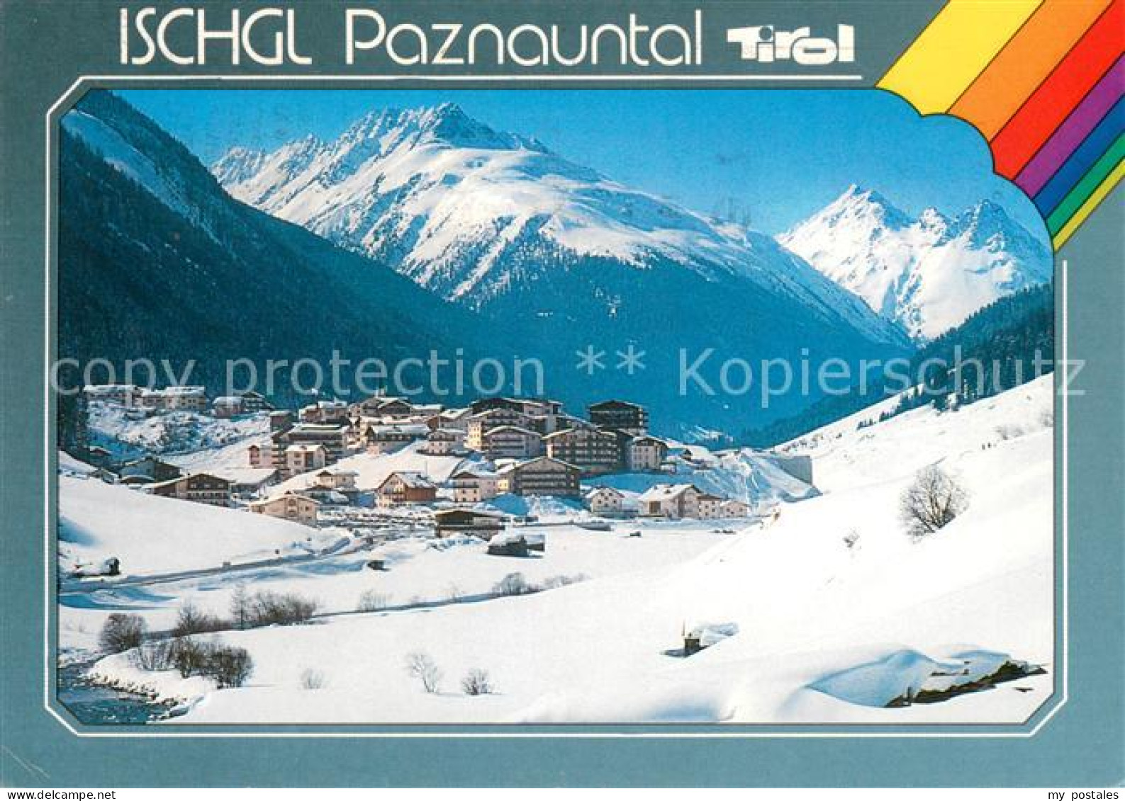 Ischgl Paznauntal Winterpanorama
