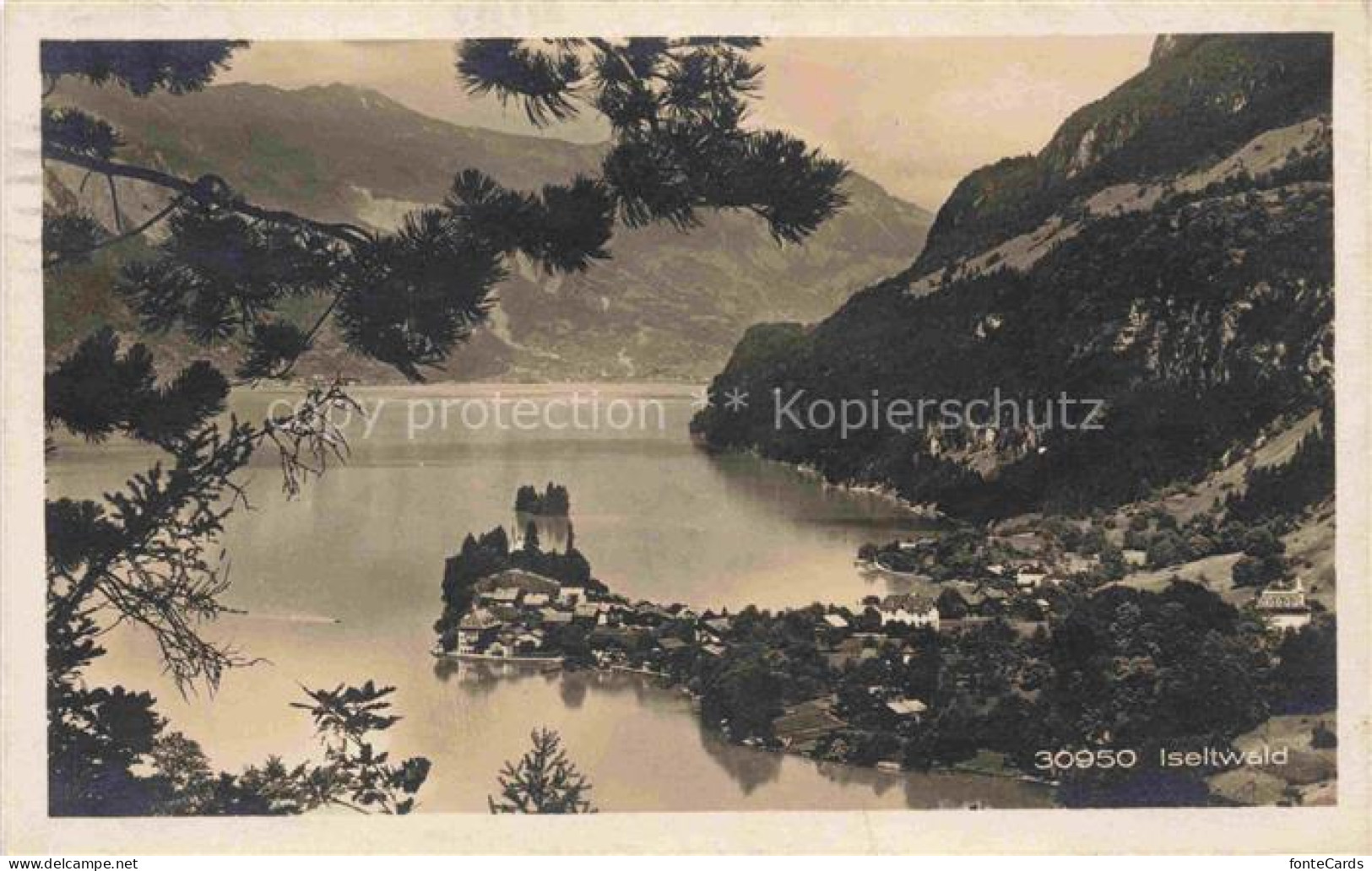 Iseltwald Brienzersee Interlaken BE Iseltwald Brienzersee See Halbinsel Berge Pi
