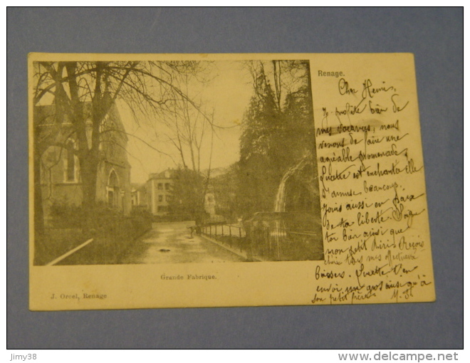 ISERE-RENAGE-GRANDE FABRIQUE ED J.ORCEL RENAGE