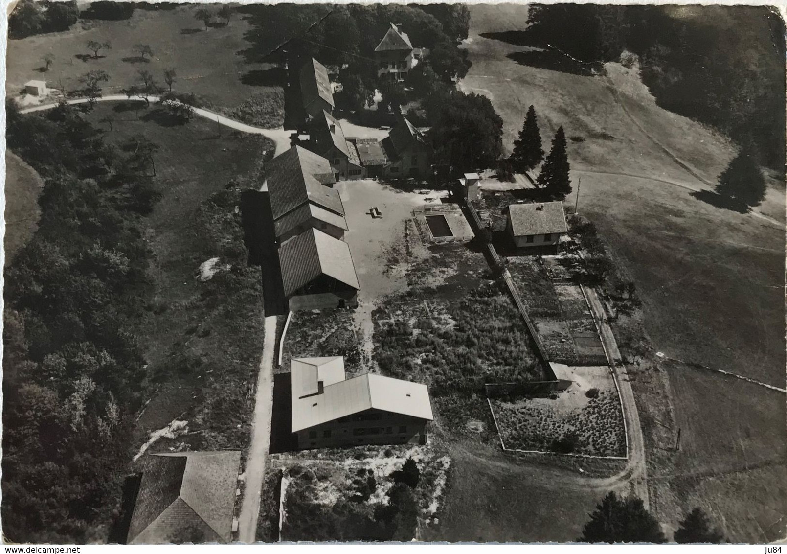 Isère - Roybon - La Colonie de Vacances - Carte postale photo pour la Vendée - 12f Quimper - 21 Août 1956